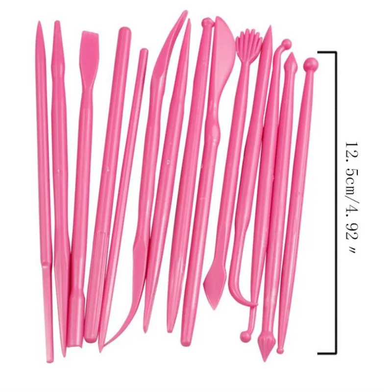14pcs/set Plastic Clay Sculpting Set Cake Decorating Tools for Shaping Clay Playdough Toys Polymer Modeling polymer clay tools clay sculpting tools clay craft tool