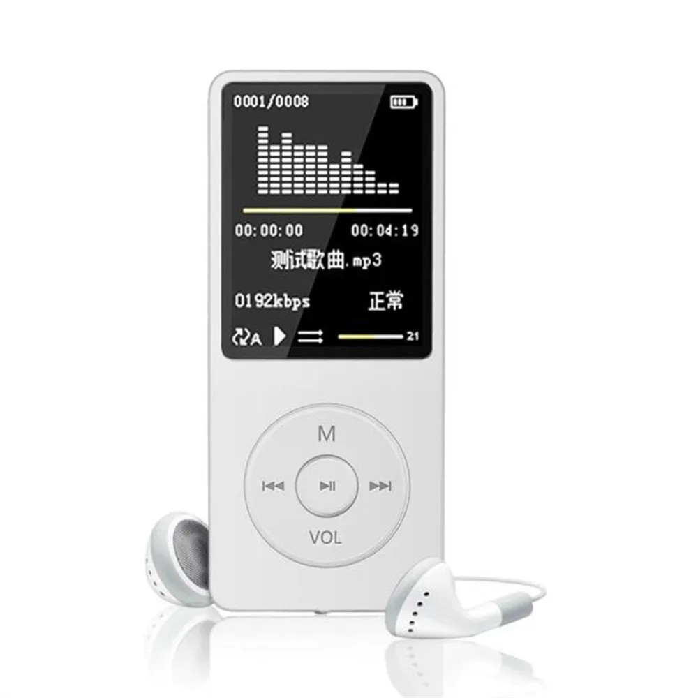 MP3 Walkman Hifi плеер USB мини MP3 плеер с ЖК-экраном Поддержка FM рекордер TF карта спортивные музыкальные наушники MP3-плеер# T10G