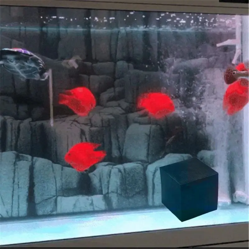 10 см эко-аквариум активированный уголь очистки воды куб очистки воздуха Многофункциональный аквариумный фильтр