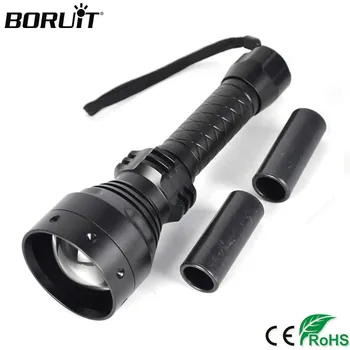 

BORUIT T67 Infrared IR Flashlight LED Flashlamp 850nm Night Vision Waterproof Light Led Torch Hunting Torch 18650 Battery
