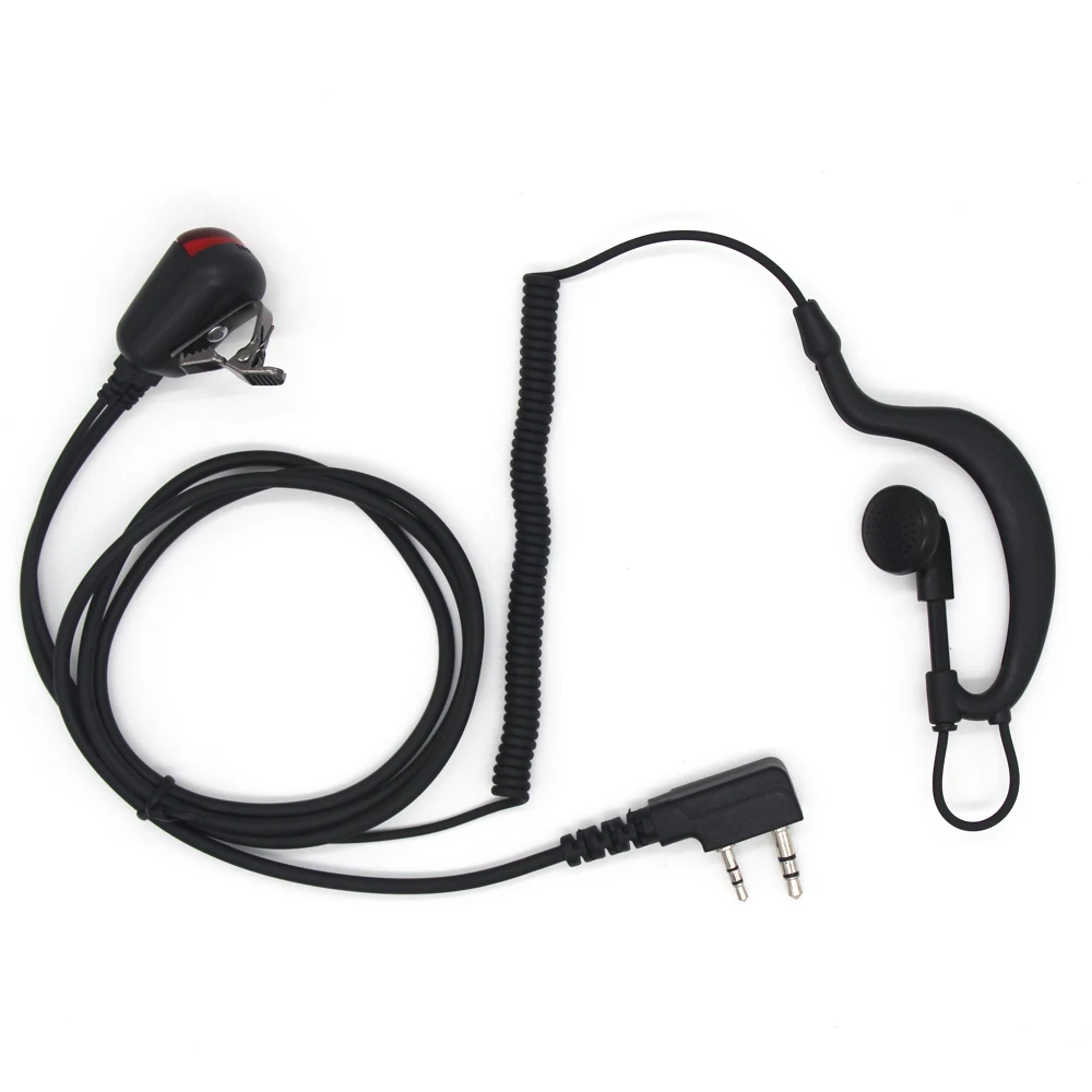 

10pcs 2 Pin PTT MIC Headset with led light For Baofeng Radio BF-777S/888S UV-5R With PTT Led Light K Port Earpiece