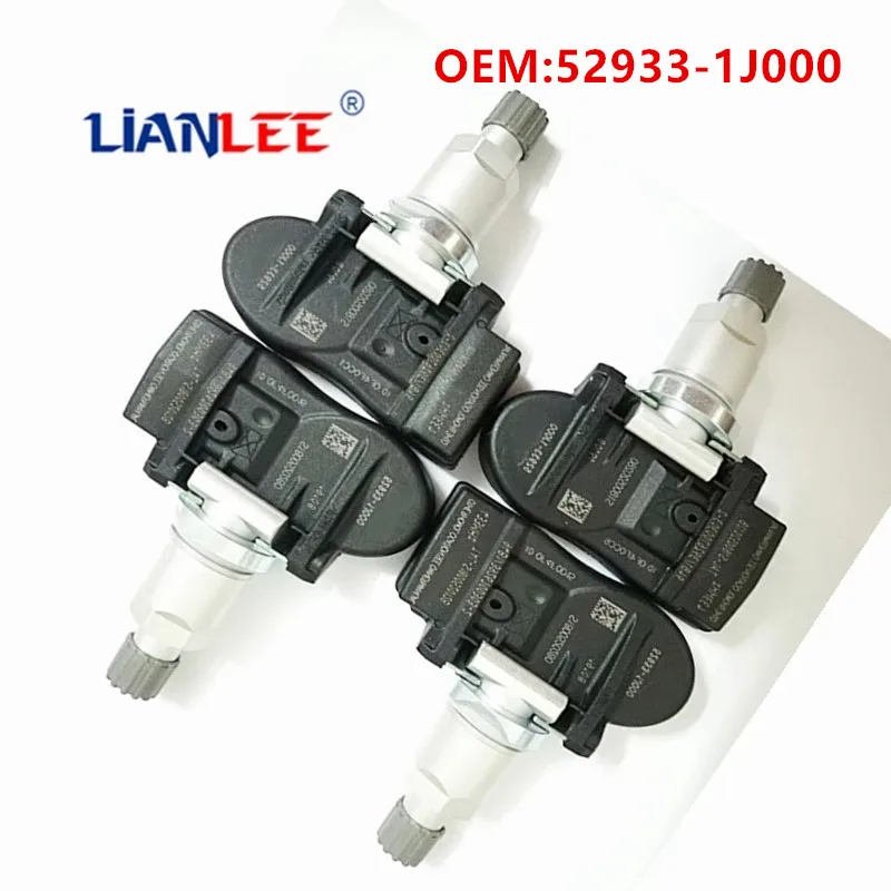 Датчик давления в шинах для Kia Optima Hyundai i20 Sorento ix20 Venga 433 МГц 52933 1J000 529331J000 4 шт./лот