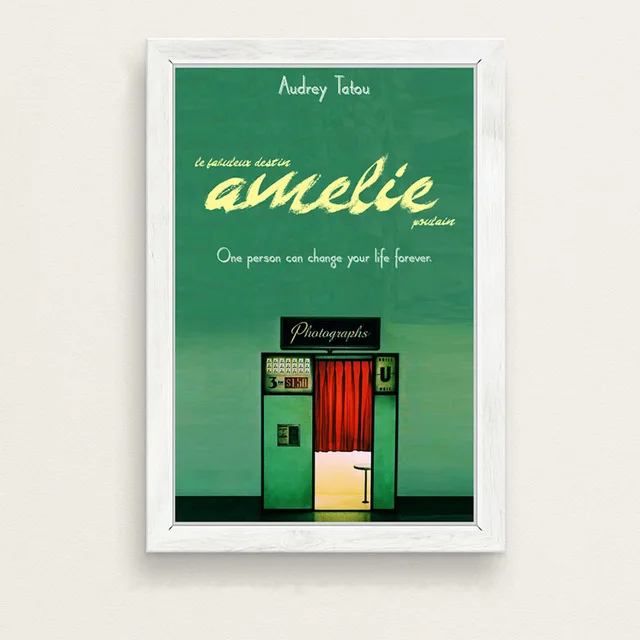 Amelie классический фильм Искусство Живопись Шелковый Холст плакат настенный домашний декор - Цвет: 7