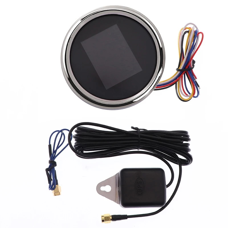 6 in 1 Multi-functional Digital Gauge GPS Speedometer Tachometer Fuel Level Water Temp 0~10Bar Oil Pressure With Alarm 85MM