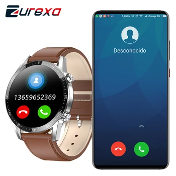 

Zurexa 1.4 inch L13C Smart Watch Men Bluetooth Call SmartWatch Ip68 Waterproof Pedometer Watch Electronic Clock For Android 2020