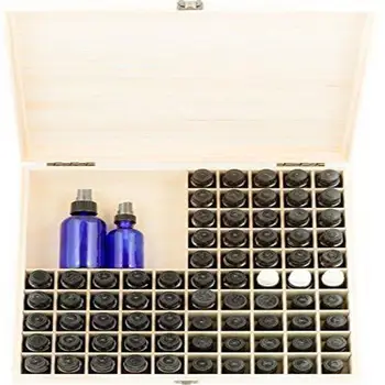 

Wooden Essential Oil Storage Box 87 Compartment High Hardness Beautiful Organizer for Jewelry Home Decoration