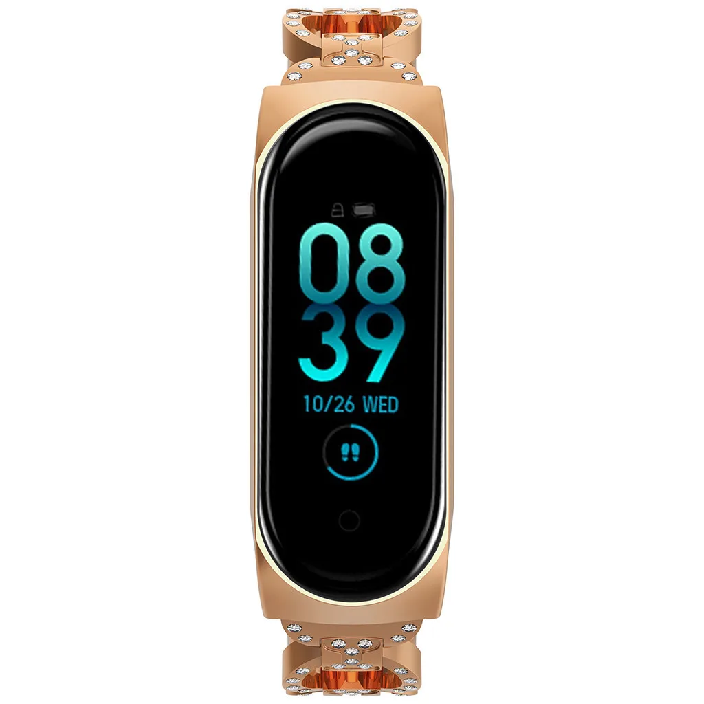 Ремешок из нержавеющей стали для xiaomi mi band 4 металлический ремешок для умного браслета mi band 4 ремень сменные ремешки для часов