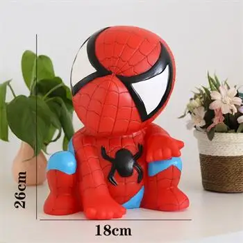 Large Spiderman Копилка, сейф для денег, Creativas Alcancias, Человек-паук, копилка для монет, креативная бумажная пластиковая мультяшная игрушка для детей - Цвет: Large Spiderman