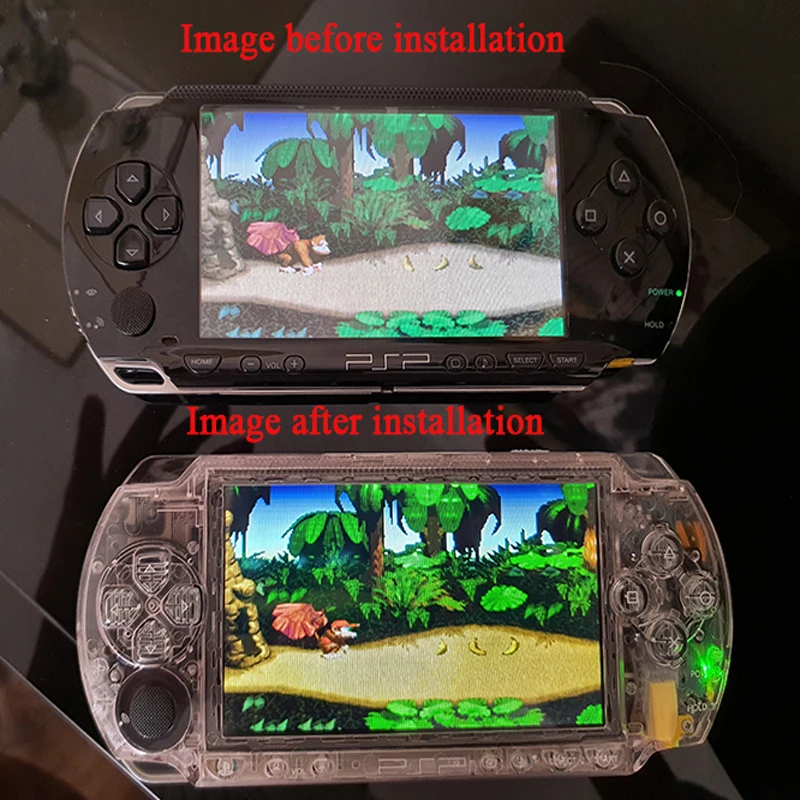 Melhorar a Cor Brilho Tela Lcd Ips para Console de Jogos Psp1000 Sony Psp 1000 para Tela Ips Kit de Cabo de Destaque Lcd - Image 2