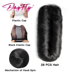Cheap Human Hair Bundles With Machine Made Closure Brazilian Hair Short Curly Hair Bundles With Closure For Women T1b 99j 30 4