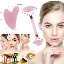 

Guasha Massage Face Spa Massager Neck Body Roller Gua Sha Scraper Board Face Lift Up Wrinkle Remover Roller Scraper Guasha Set