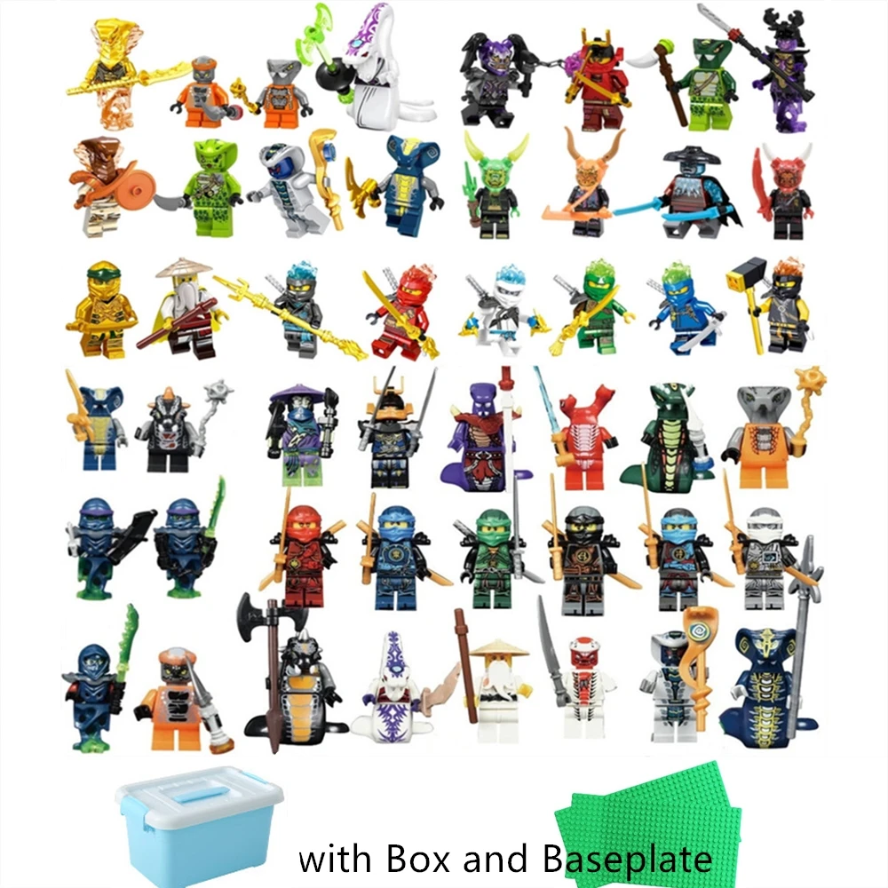 

48/40/32/24PCS legoing ninjagoed Figures 2020 New Ninja Product Motorcycle Fly Dragons with Box Baseplate Best Gift for Children