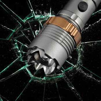 

Self Defense T6 Rechargeable LED flashlight Torch Powerful Lantern Tactical Flashlights Camping Hiking Light Lamp 18650 Battery