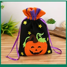 LOOZYKIT материалы для декораций на Хэллоуин матовая ткань конфеты сумка-мешок на шнурке PropsThank вам подарок подарочные пакеты для вечеринки