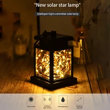 30LED Солнечные лампы, садовые огни, украшение, мерцающий беспламенный свеча, наружное освещение, бездымный Солнечный походный фонарь