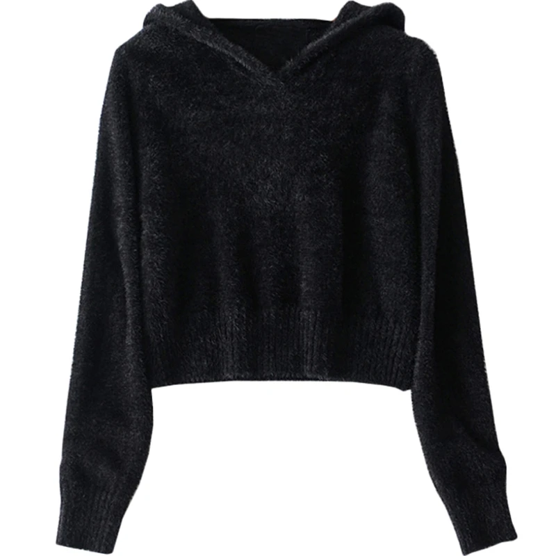 plain black hoodie womens