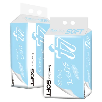 

Strong Soft 4-Ply Toilet Paper Bath Tissue Giant Roll 12 Rolls Skin-Friendly