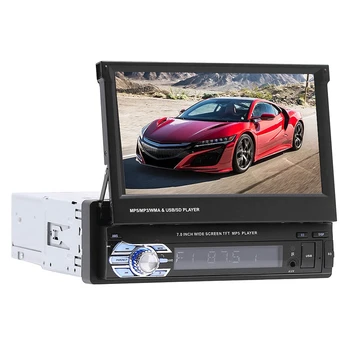 

7 Inch 1Din Autoradio Retractable Screen HD Car MP5 Player Car Stereo Radio Support Bluetooth/USB/AUX/FM/AM/RDS Radio MirrorLink
