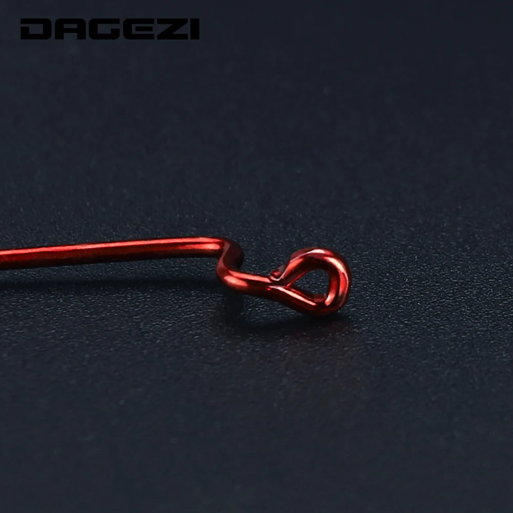 DAGEZI 50 шт./лот рыболовный крючок из углеродистой стали джиг для окуня свинцовый