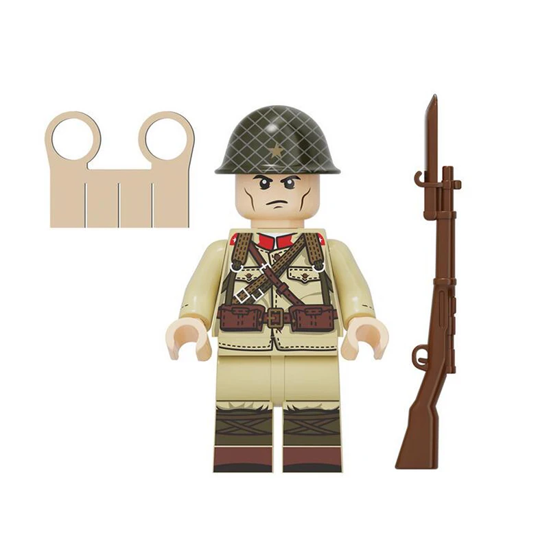 10 шт./партия Moc WW2 Военная серия строительный блок японские армейские солдатики фигурки Diy Кирпичи игрушки для подарков X602