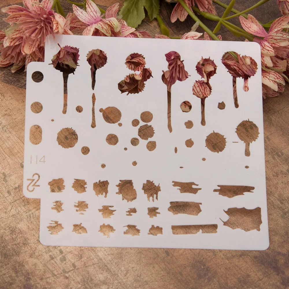 

13cm 5.1" Ink Spot Dot DIY Layering Stencils Wall Painting Scrapbook Coloring Embossing Album Decorative Paper Card Template