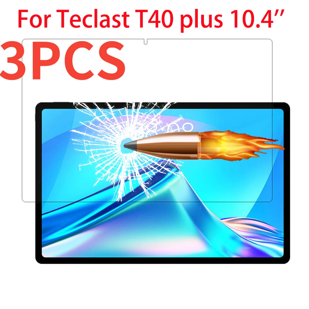 tablet chargers 3PCS Tablet Tempered Glass Screen Protectors For Teclast T40 PLUS 10.4 inch Protective Film Glass Guard 9H 0.33mm T40PLUS detachable keyboard