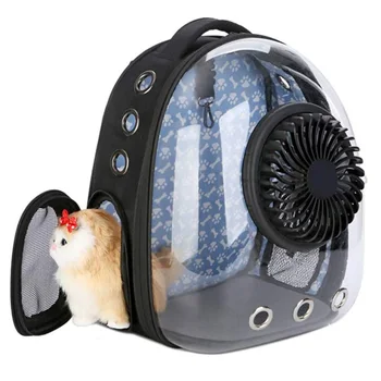

Pet Cat Backpack Capsule Carrier Portable Dog Transparent Space Travel Breathable Backpack with USB Fan for Cats Dogs Carry Bag