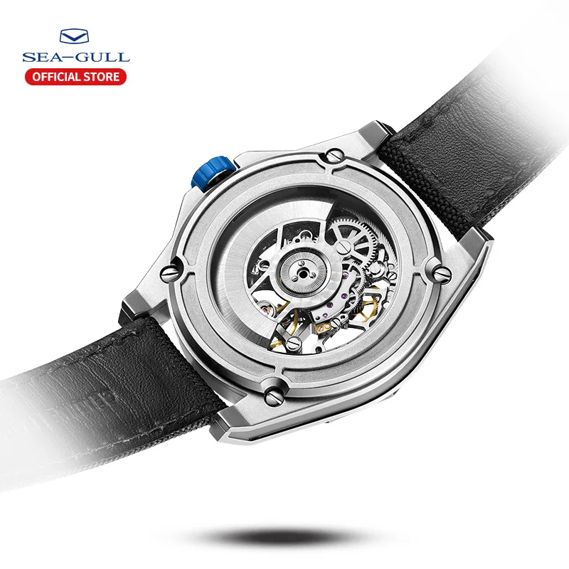 US $276.00 2020 New Seagull Watch Men Automatic Mechanical Hollow Perspective Mechanical Watch Large Dial Waterproof Personality Watch