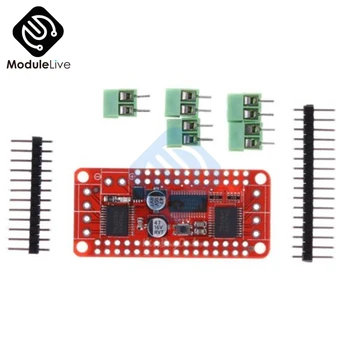 

4 H-Bridges Motor Driver Controller Module PCA9685+TB6612 Stepper Motor Drive Control Board with 2 Straight Pin 5pcs Cable Jack