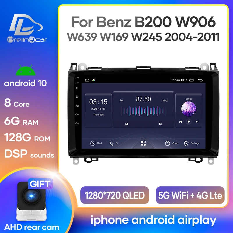 Prelingcar Android 10 For Mercedes Benz B0 W906 W639 W169 W245 04 11 Car Radio Multimedia Video Player Gps Navigation Car Multimedia Player Aliexpress