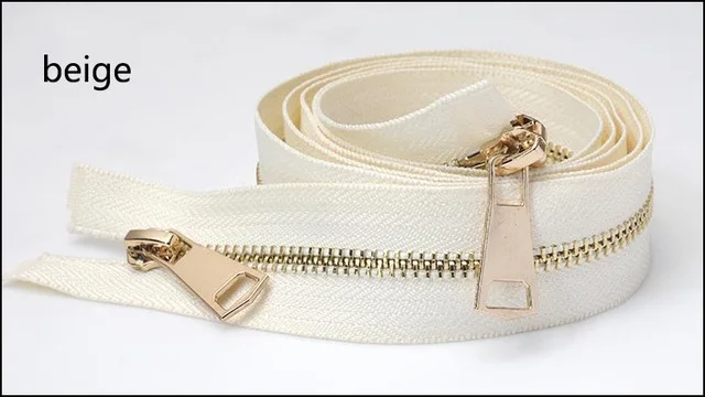 A3-11 beige Meetee, 120 см, 5#, двойной ползунок, металлическая молния, сделай сам, пуховик, пальто, открытый конец, длинная молния для шитья, одежда, аксессуары для портного ремесла - Цвет: A3-11 beige