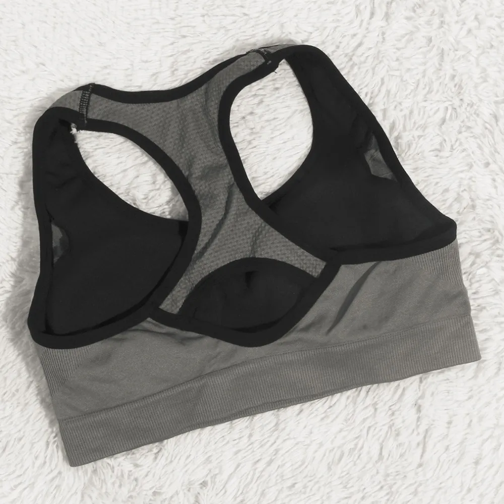 Female Shock Absorbing Quick Fast Dry Gym Fitness Running Sports Bra No Rims Full Cup Athletic Vest Underwear Best Price