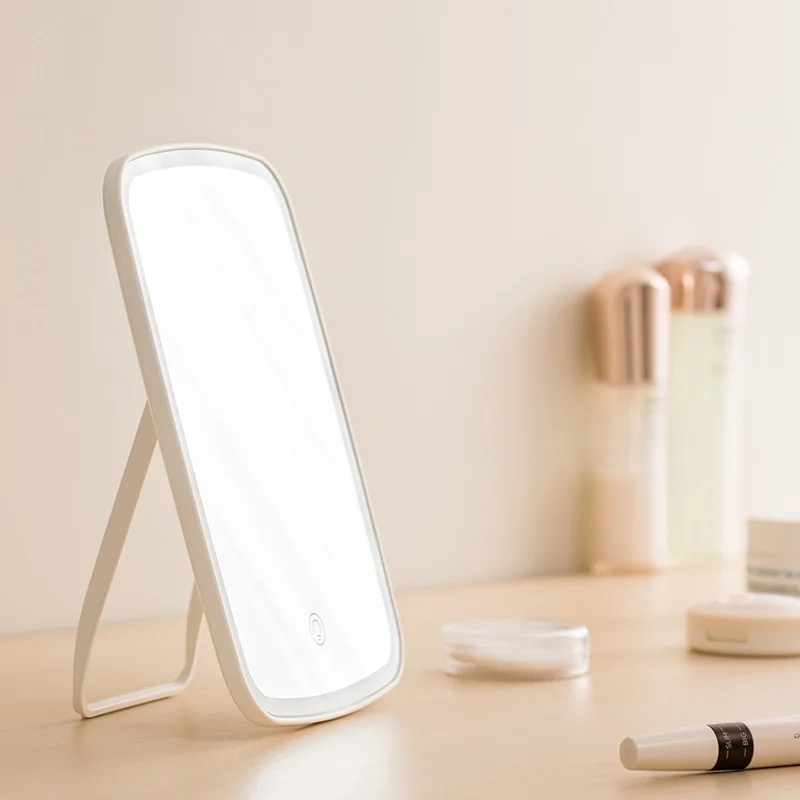 Xiaomi Jordan& Judy Mijia Mirror, умное косметическое зеркало для макияжа, портативный складной светильник, настольный светодиодный зеркало для макияжа