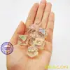 Bescon Unpainted Raw Plating Polyhedral Dice Set of Pearly Transparent, RPG Dice Set of 7 5
