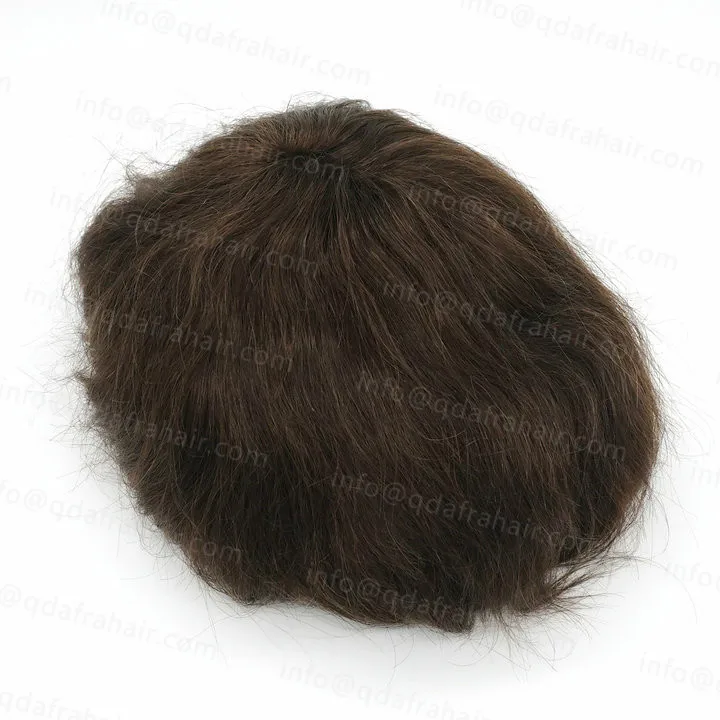 Hstonir индийские волосы remy парик швейцарский шнурок моно парик человеческие волосы заменить мужчин t система для мужчин H046 - Парик Цвет: 3 #