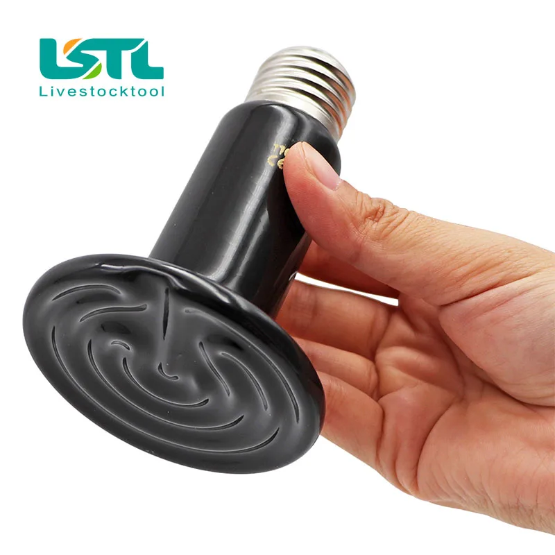 Pet Reptile Heating Bulb Infrared Ceramic Emitter Heat Lamps Pet Brooder Reptile Lamp 220V-240V 2 Pcs infrared lamp