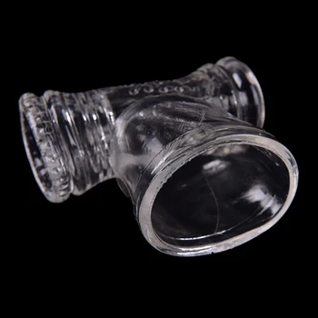 Transparent Big AV Wand Vibrator Headgear Sex Toys Magic Wand Head Accessories Body Massage Clitoris Stimulation Vibrators Caps 6