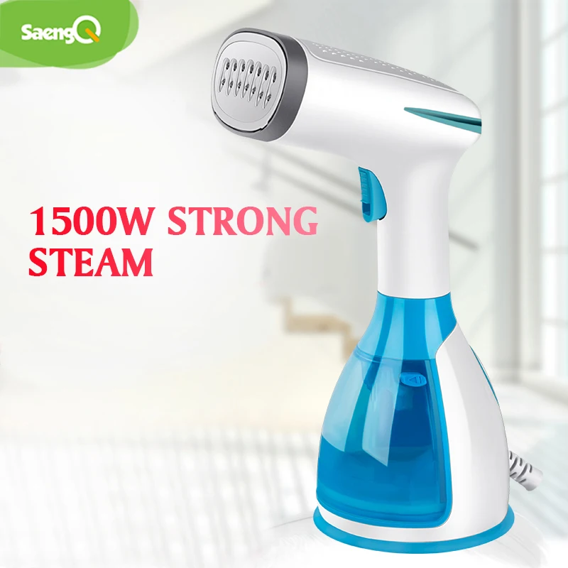 saengQ Steam Iron Garment Steamer Handheld Fabric 1500W Travel Vertical 280ml Mini Portable  Home Travelling For Clothes Ironing