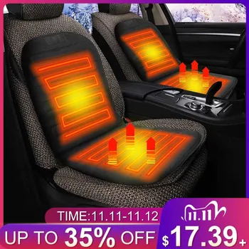 

12V Car Accessories Car Heated Seat Covers Universal Auto Seat Cover Automobile Chair Pad Protect Cushion Winter Warmer