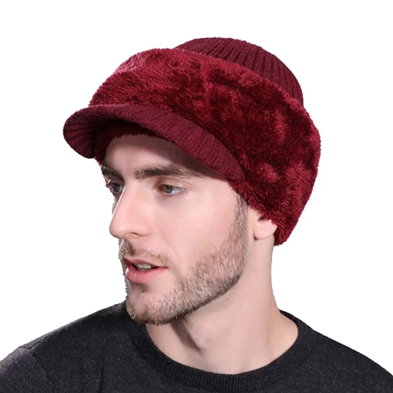 Winter Hats For Men Skullies Beanie Hat Winter Cap Men Women Wool Scarf Caps Set Balaclava Mask Gorras Bonnet Knitted Hat