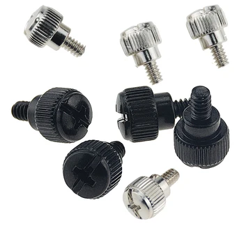 

10PCS 6#-32*6 Thread Teeth Computer PC Case Cooling Fan Toolless Adjustment Screw Thumbscrews Thumb Screw M3.5