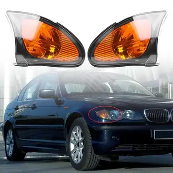 

Car Front Turn Signal Lamp Indicator Side Corner Light Frame Car Clear Lens Without Bulb For BMW 3 Series E46 Sedan 2002-2005