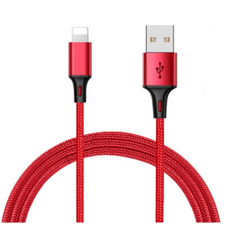Cafele USB кабель для быстрой зарядки мобильного телефона зарядное устройство провода шнур Usb кабели для IPhone X XS MAX XR 8 7 6s 6 Plus 5S Ipad Mini - Цвет: Red