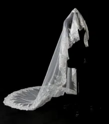 2020 Luxury Wedding Veil 3 Meters Long Bridal Veils Flowers One-layer  Bride Wedding Accessories In Stock