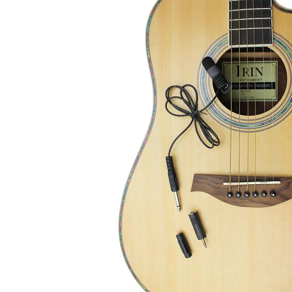 IRIN Clip on Sound Pickup Microphone Acoustic Electric Guitar Pickup Transducer Amplifier for Musical Instruments