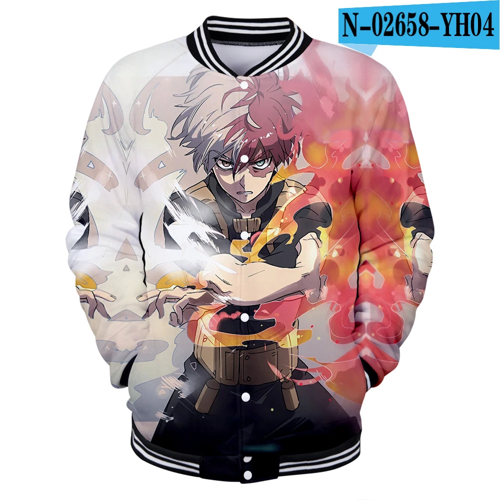 Dabi My hero Academy куртка Аниме рубашка японская толстовка с 3d принтом bakugo Косплей куртка герой Academy костюм для молодых - Цвет: YH04-1-3