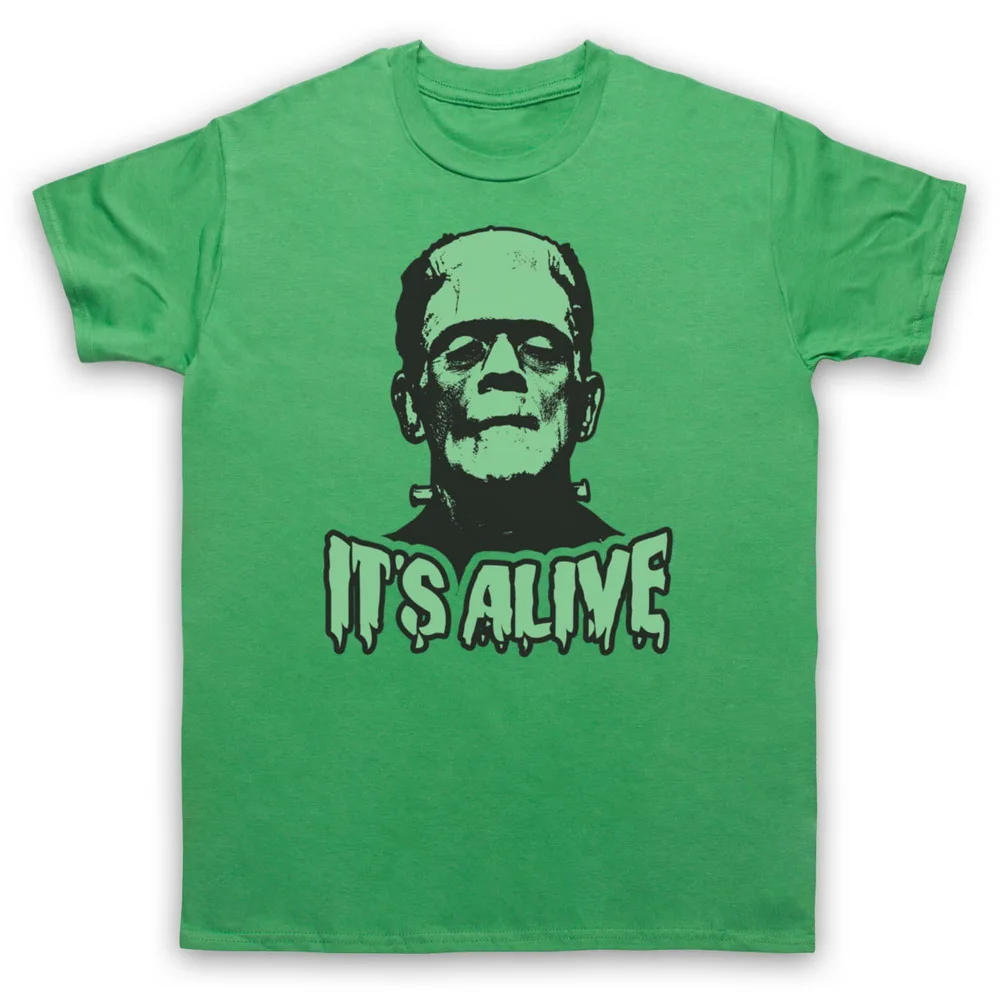 

FRANKENSTEIN MONSTER IT'S ALIVE UNOFFICIAL HORROR T-SHIRT ADULTS & KIDS SIZES Cotton Tee Shirt Custom Screen Printed