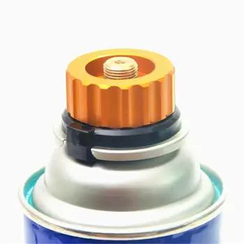 

Outdoor Camping Hiking Stove Burner Adapter Gas Tank Connector Clip Type Auto-lock Adapter Converter