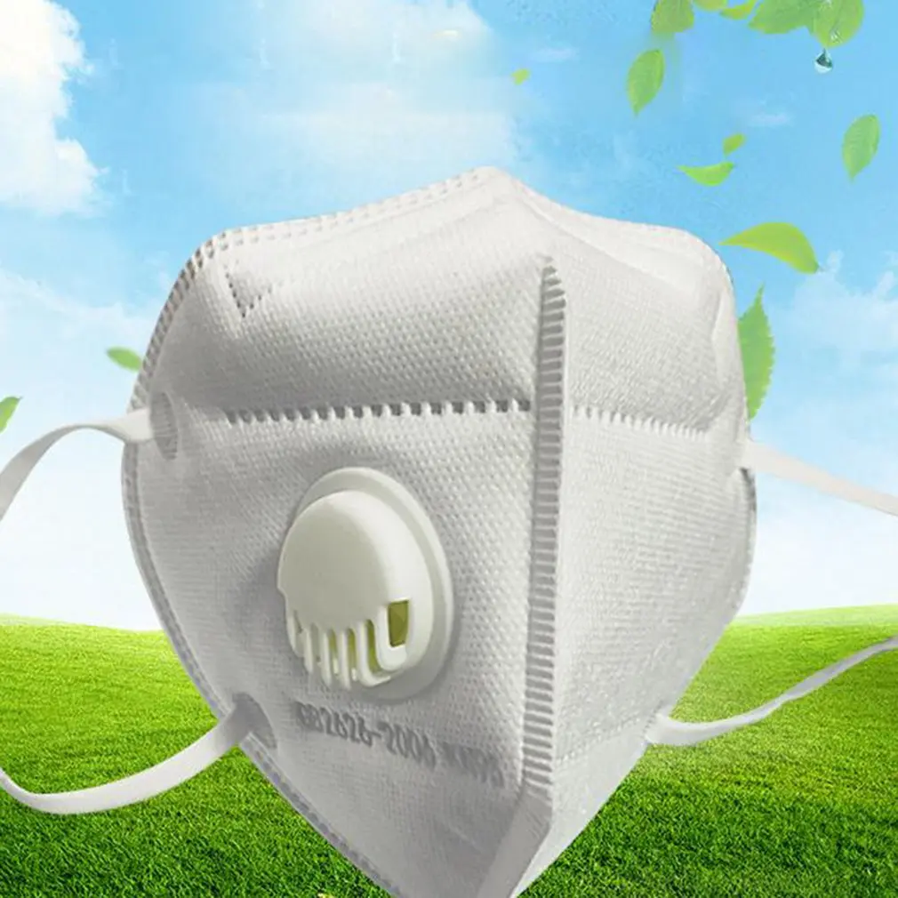 

Anti-fog Headband FFP2 Round Mask Dust-proof FFP2 5-layer KN95 Mask With Breathing Valve Filter Individually Packaged In Stock