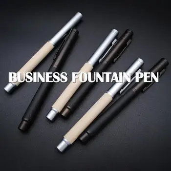 

HongDian 1850 Forest Series Checked Fountain Pen EF/F/Bent Nib Ink Pen With a Small Metal Box